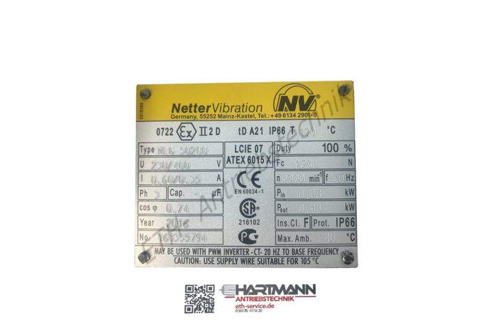Netter Elektro-Außenvibrator NEG 50200 Art.Nr. 03105000
