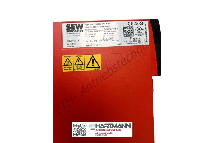 SEW MOVITRAC B MC07B0022-5A3-4-00/FBG11B Frequenzumrichter 2,20 KW